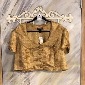 NEW! Lane Bryant Gold 1/2 Jacket size 22